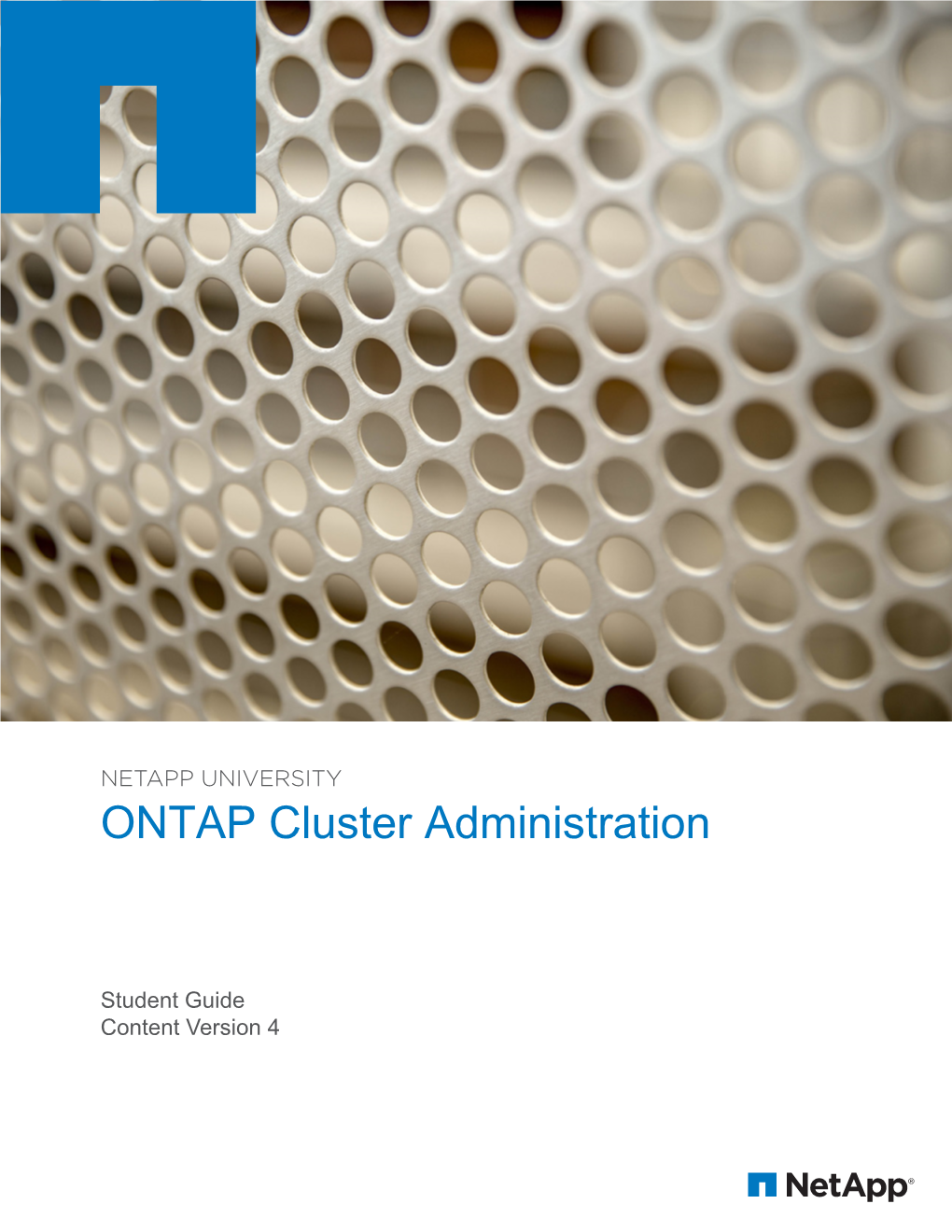 ONTAP Cluster Administration Student Guide