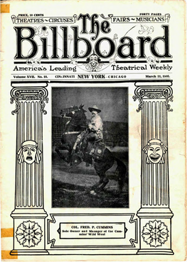 Billboard, Vol. XVII, No. 10, March 11, 1905