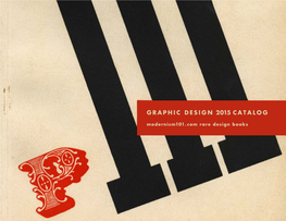 GRAPHIC DESIGN 2015 CATALOG Modernism101.Com Rare Design Books Scant Biographic Information Is Known for Designer Clarence P