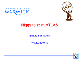 Higgs to Tau Tau at ATLAS