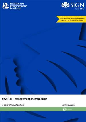 SIGN 136 • Management of Chronic Pain