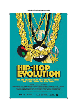 Evolution of Hiphop – Samenvatting