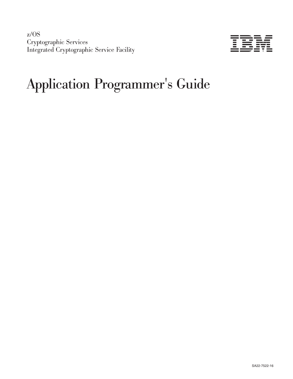 Z/OS V1R13 ICSF Application Programmer's Guide Parameters