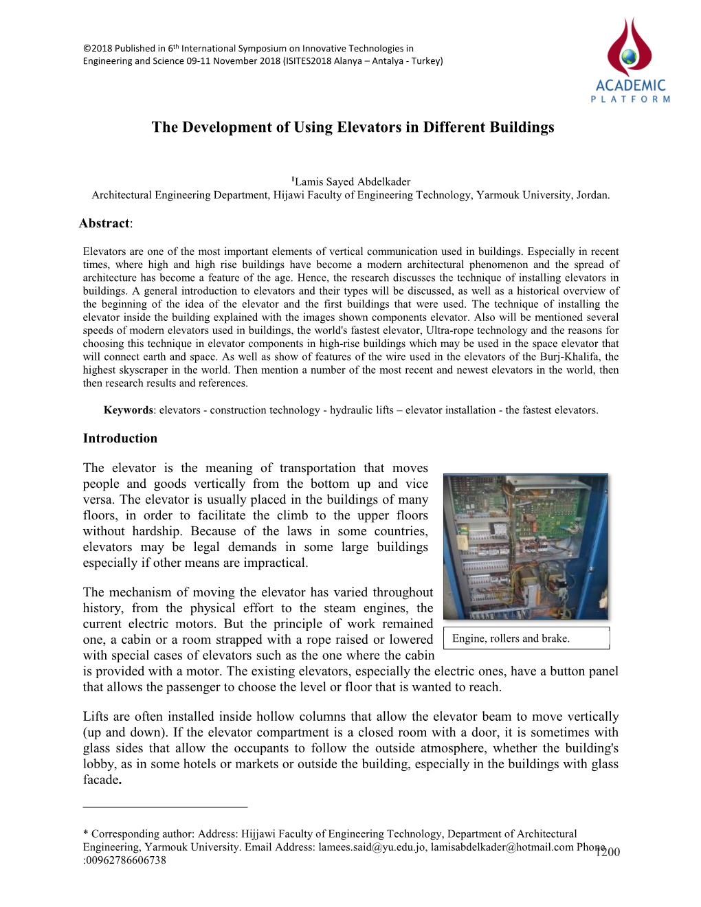 The Development of Using Elevators in Different Buildings