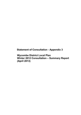 Summary Report (April 2013)
