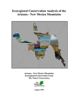 Arizona / New Mexico Mountains Ecoregional Analysis 3 Acknowledgements