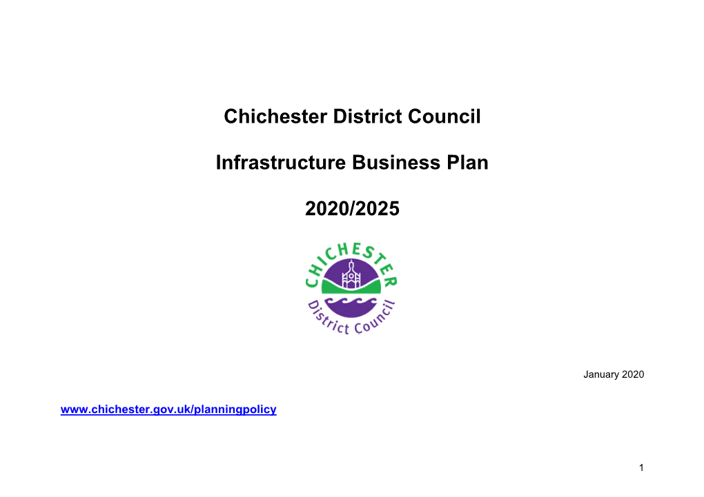 Chichester District Council Infrastructure Business Plan 2020