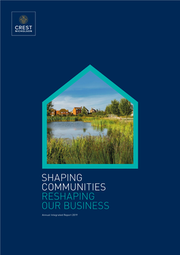 Shaping Communities Reshaping Our Business