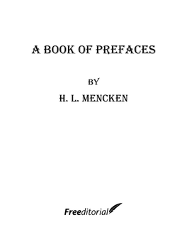 A Book of Prefaces