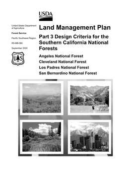 Land Management Plan Forest Service
