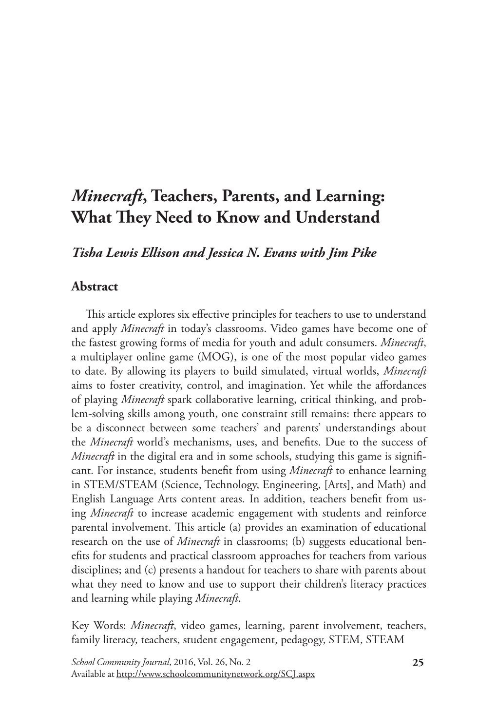 Minecraft, Teachers, Parents, and Learning: What They Need to Know and Understand