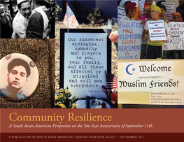 Community Resilience a South Asian American Perspective on the Ten-Year Anniversary of September 11Th