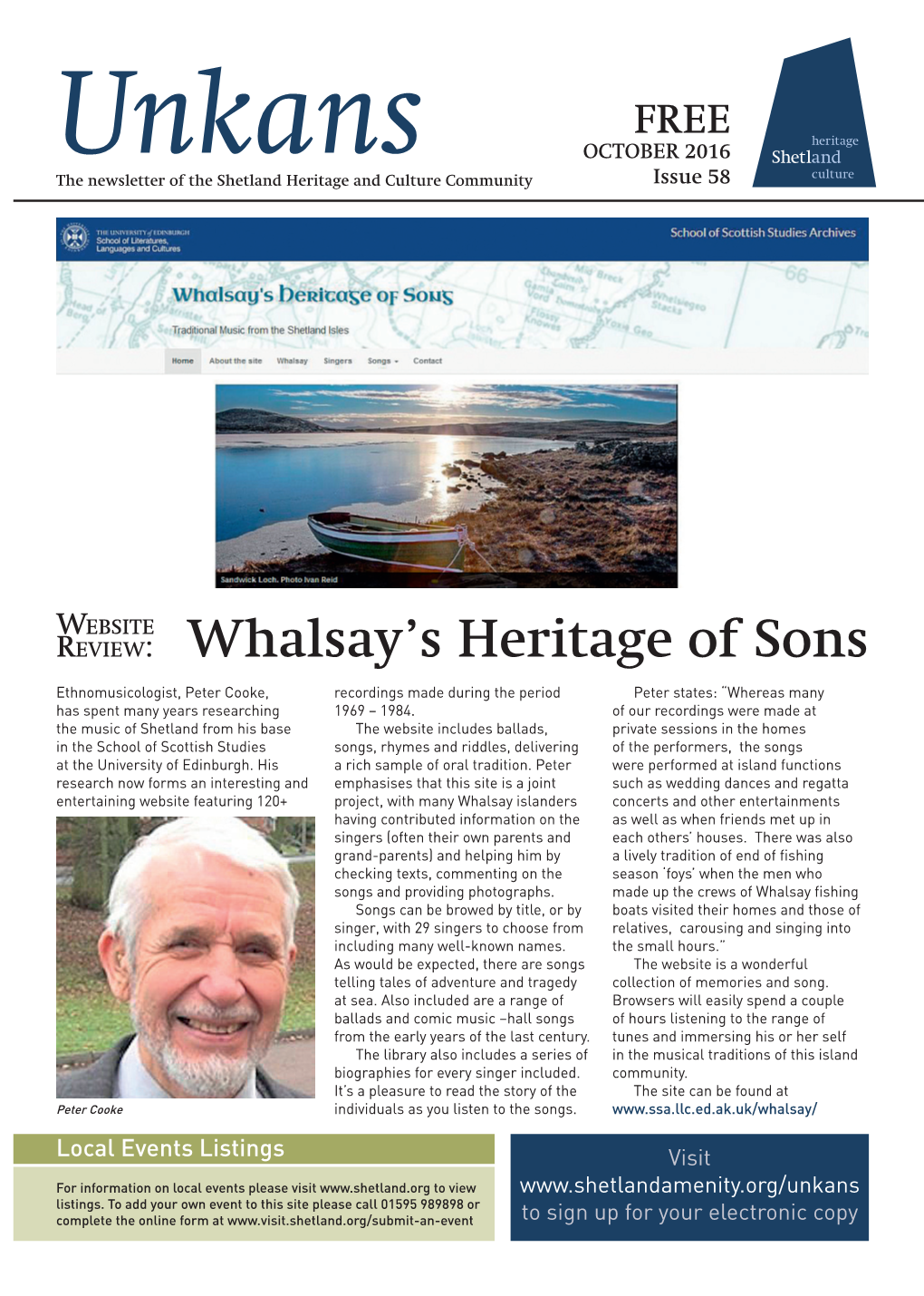 Whalsay's Heritage of Sons