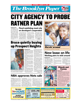 City Agency to Probe Ratner Plan