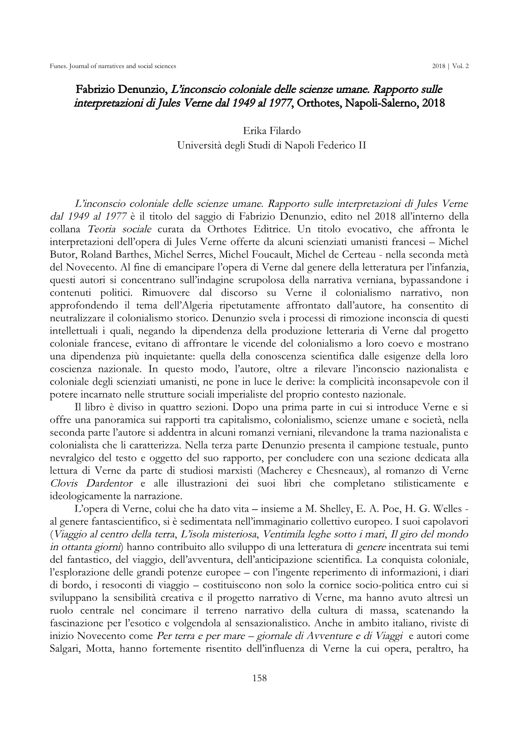 Fabrizio Denunzio, L'inconscio Coloniale Delle Scienze Umane