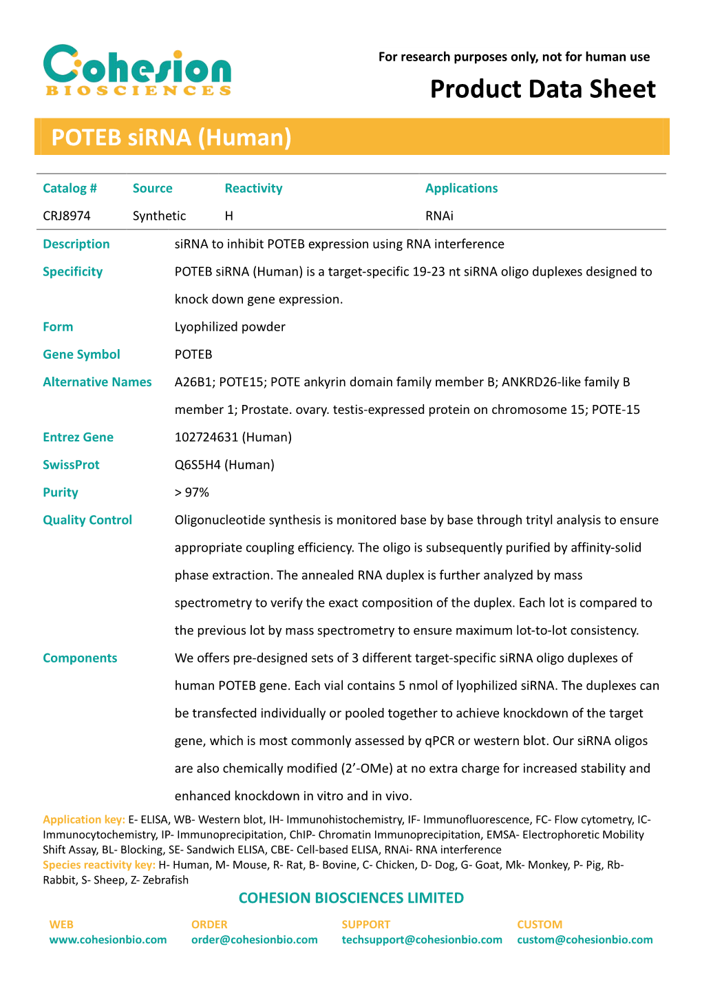 Product Data Sheet