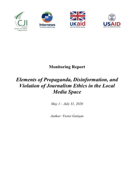 Elements of Propaganda, Disinformation, and Violation of Journalism Ethics in the Local Media Space