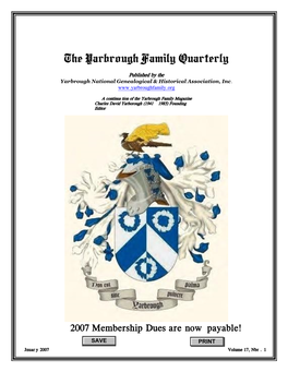 The Yarbrough Family Quarterly