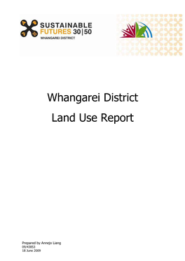 Whangarei District Land Use Report