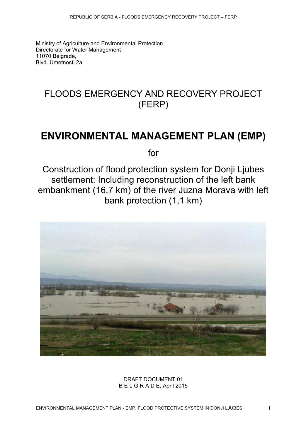 Environmental Management Plan (Emp)