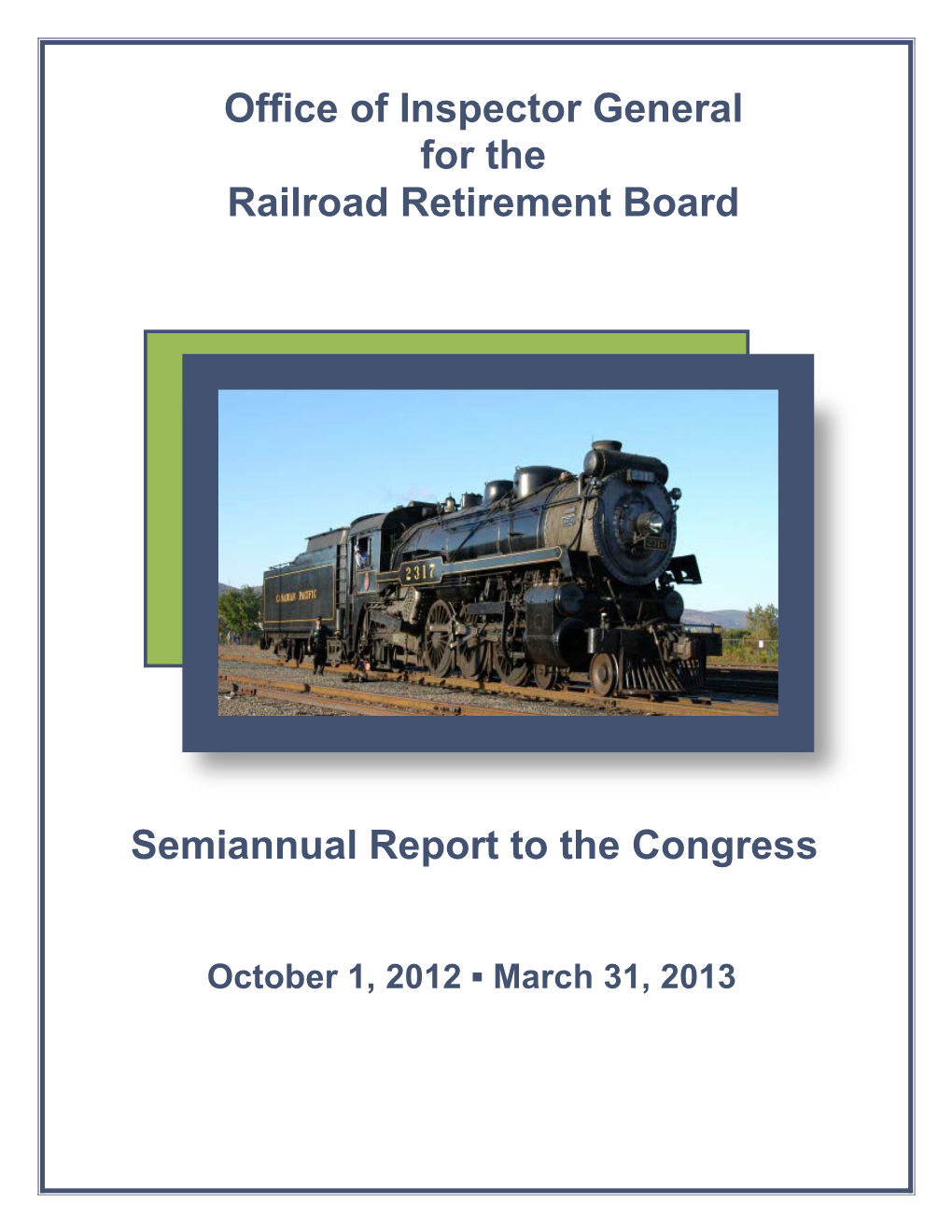 Office of Inspector General for the Railroad Retirement Board