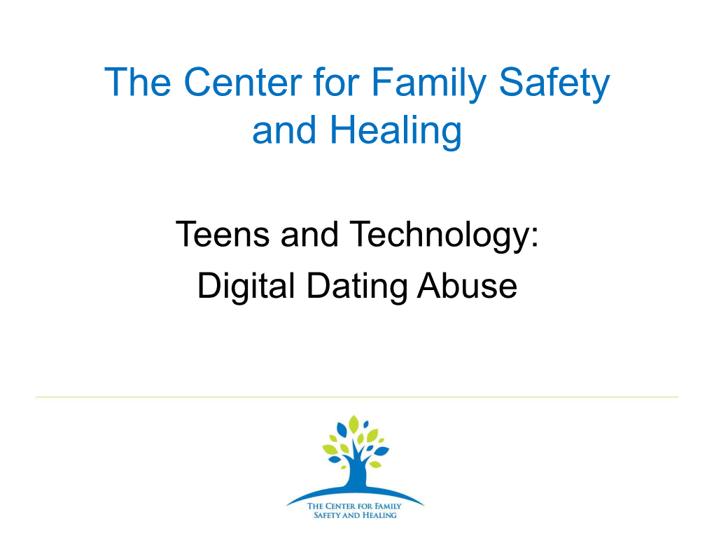 The Center for Family Safety and Healing