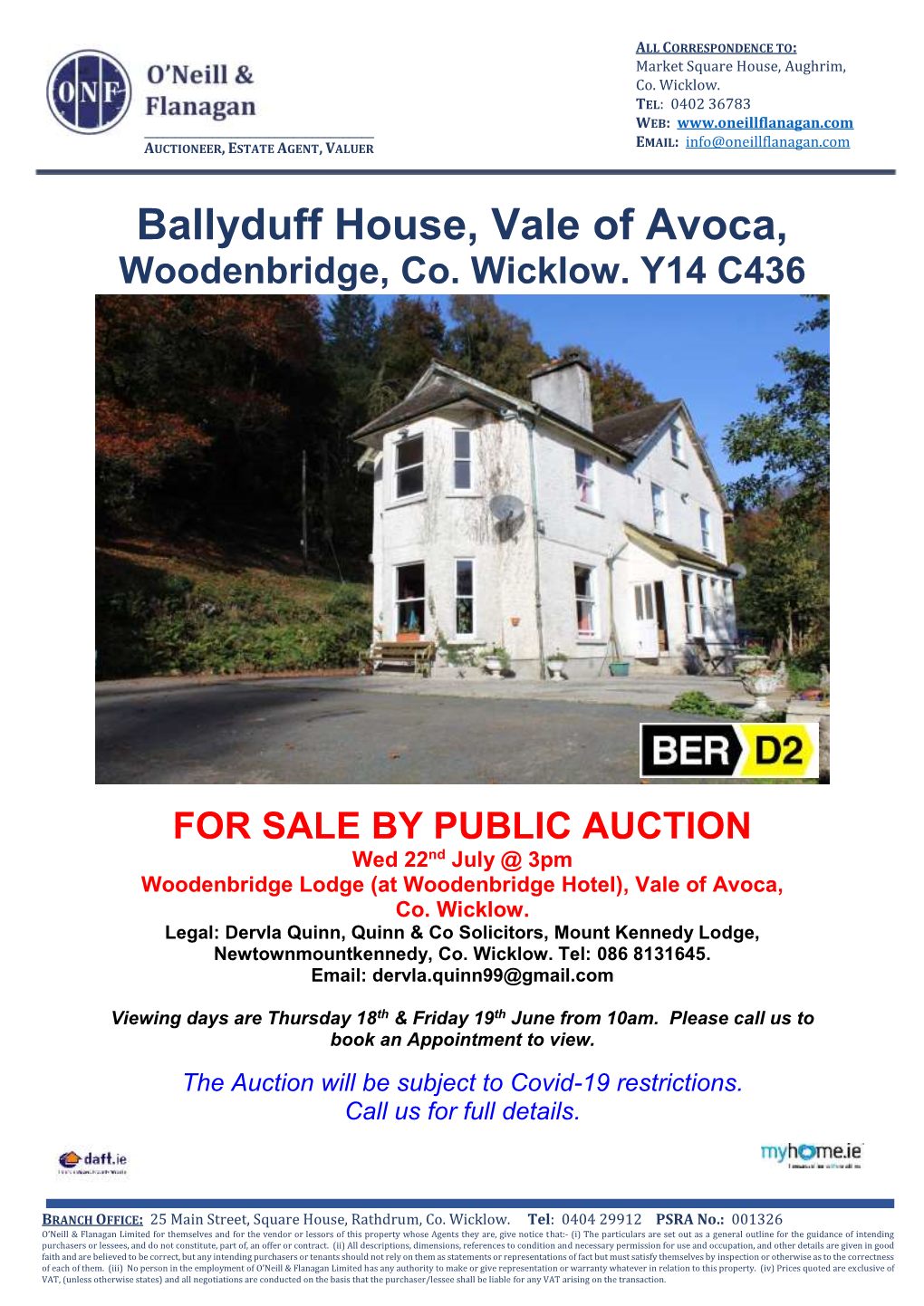 Ballyduff House, Vale of Avoca, Woodenbridge, Co