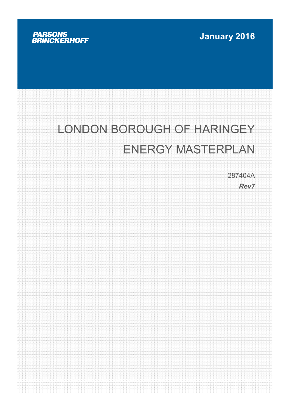 London Borough of Haringey Energy Masterplan