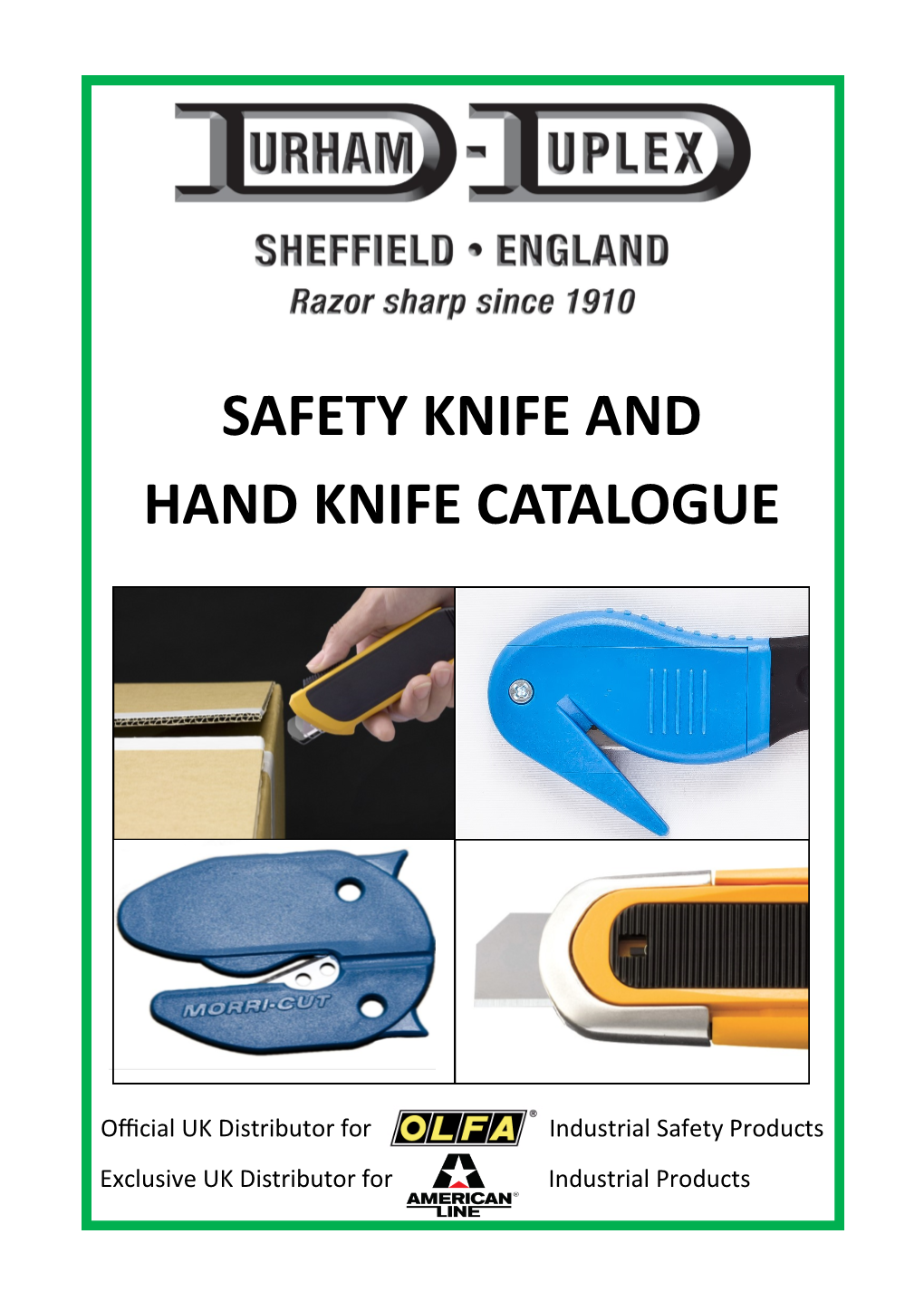 Hand Knife & Safety Knife Catalogue
