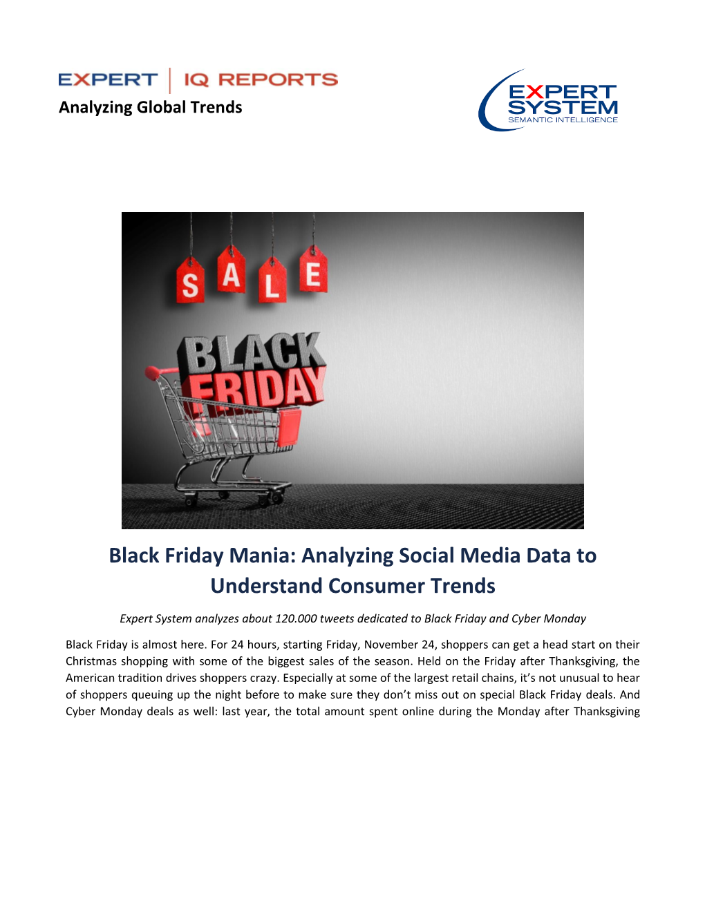 Black Friday Mania: Analyzing Social Media Data to Understand Consumer Trends
