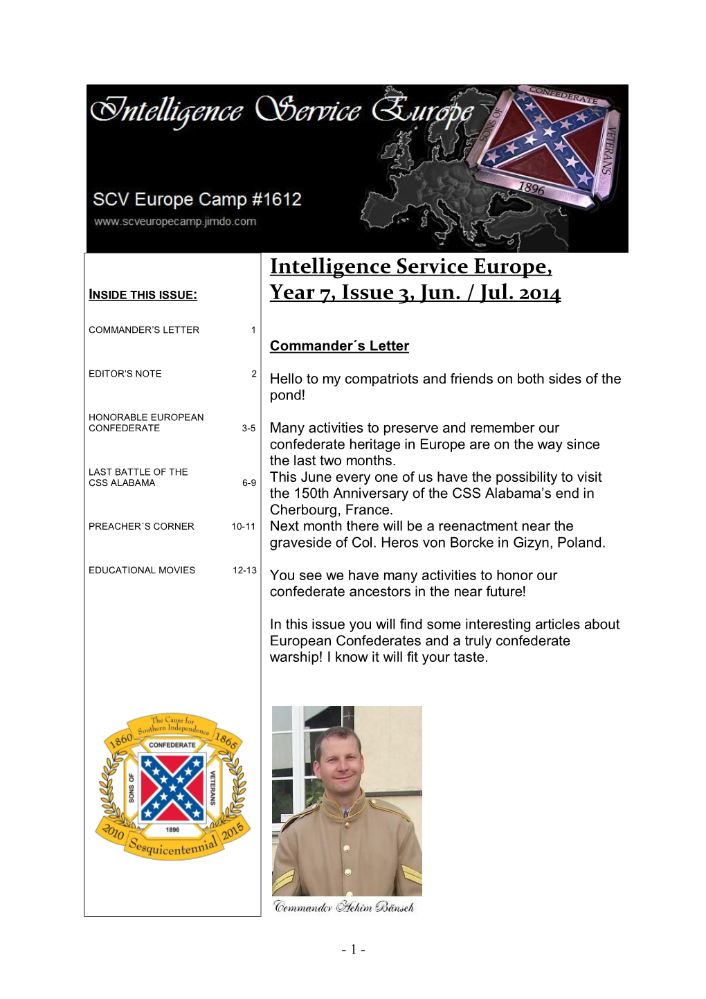 Intelligence Service Europe, Year 7, Issue 3, Jun. / Jul. 2014
