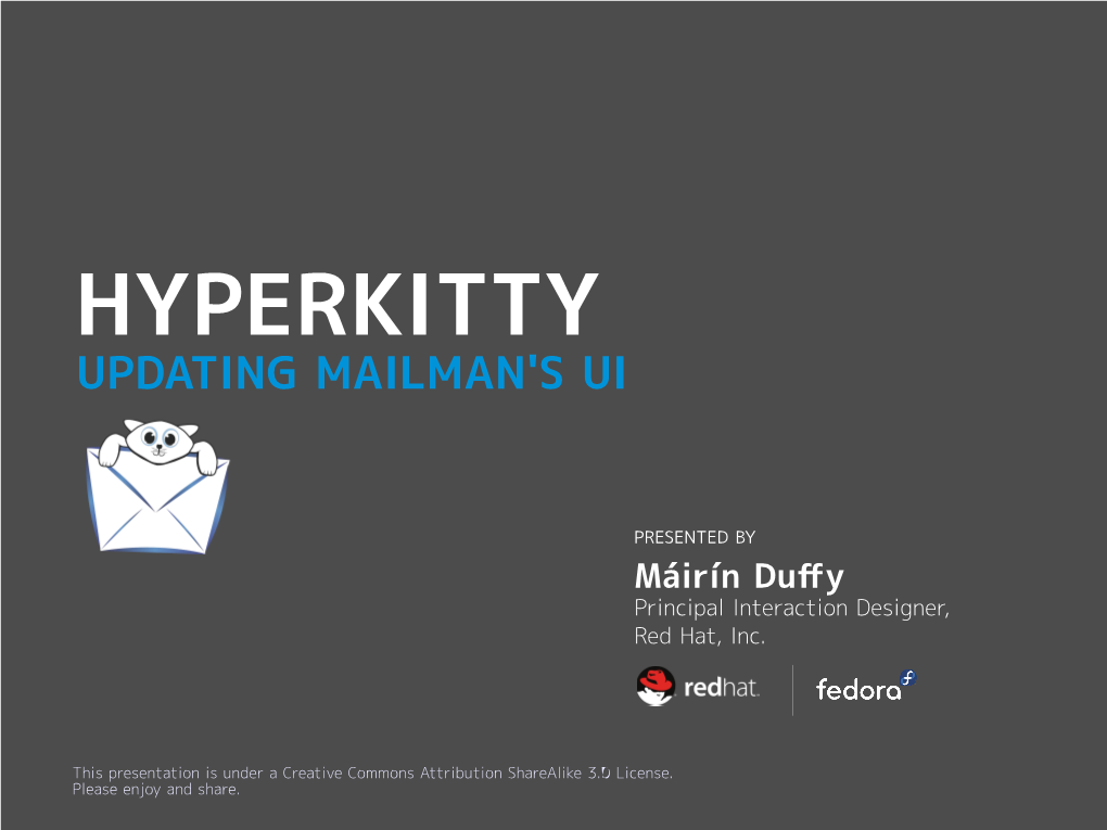 Hyperkitty: Updating Mailman's UI