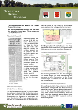 Newsletter Region Hümmling