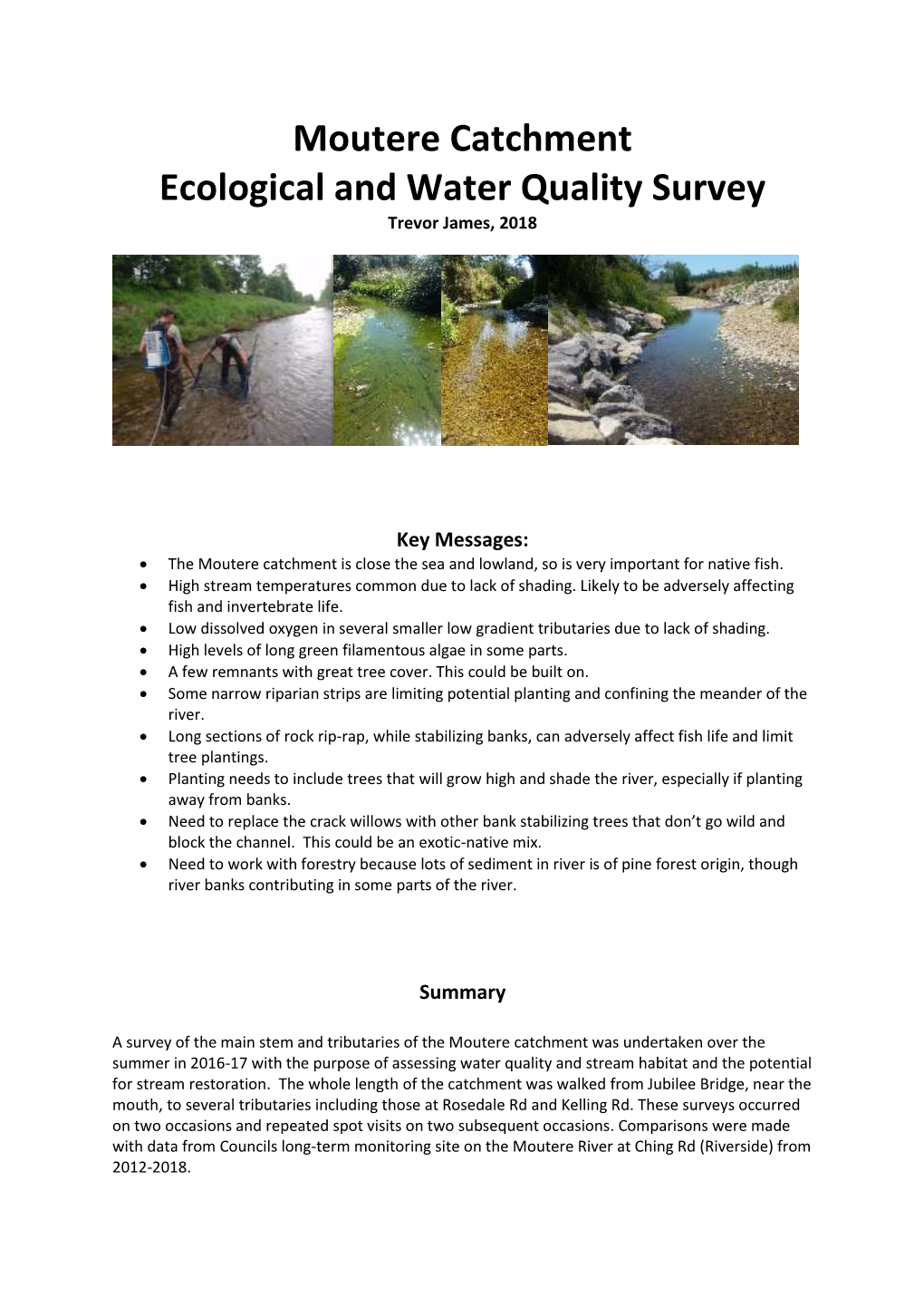 Moutere Catchment Investigation Final Report 2018