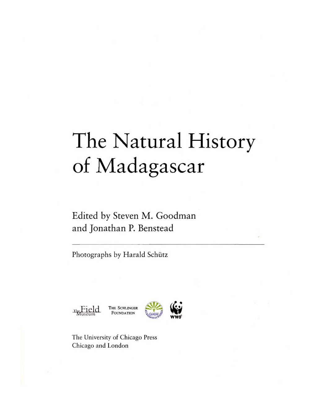 The Natural History of Madagascar