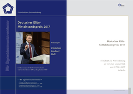 Deutscher Elite-Mittelstandspreis 2017 an Christian Lindner