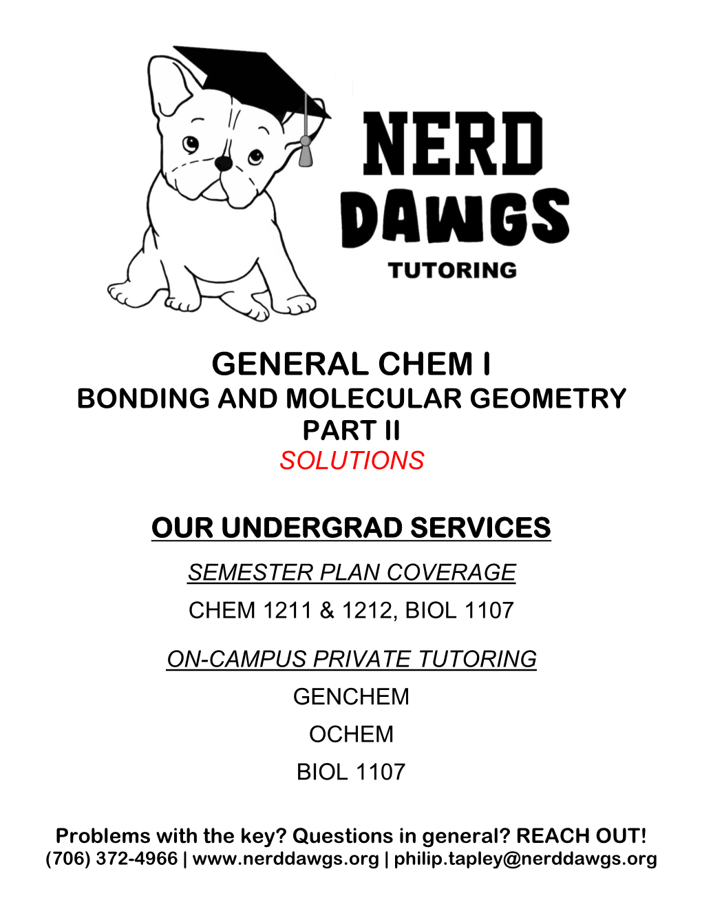 General Chem I Bonding and Molecular Geometry Part Ii Solutions