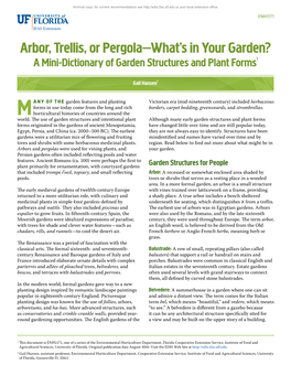 Arbor, Trellis, Or Pergola—What's in Your Garden?
