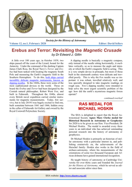 Erebus and Terror: Revisiting the Magnetic Crusade by Dr Edward J
