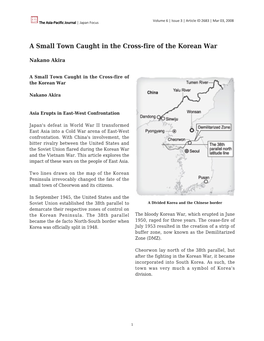 A Small Town Caught in the Cross-Fire of the Korean War