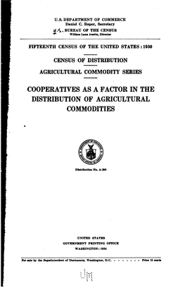 Download Cooperatives As a Factor in Agricultural