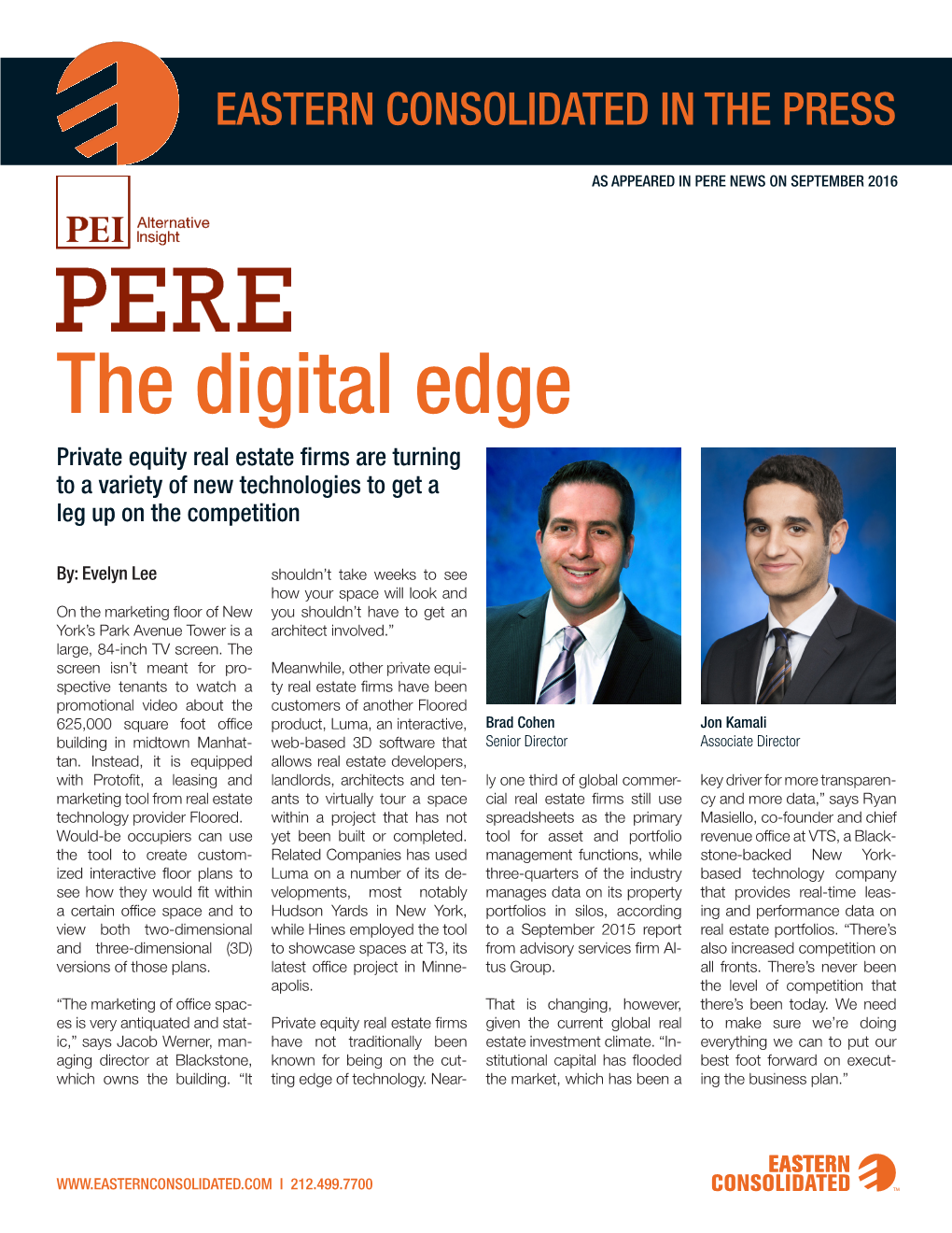 The Digital Edge Private Equity Real Estate Firms Are Turning to a Variety of New Technologies to Get a Leg up on the Competition