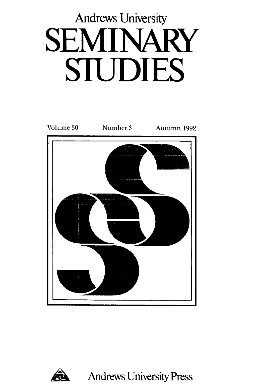 Andrews University Seminary Studies for 1992