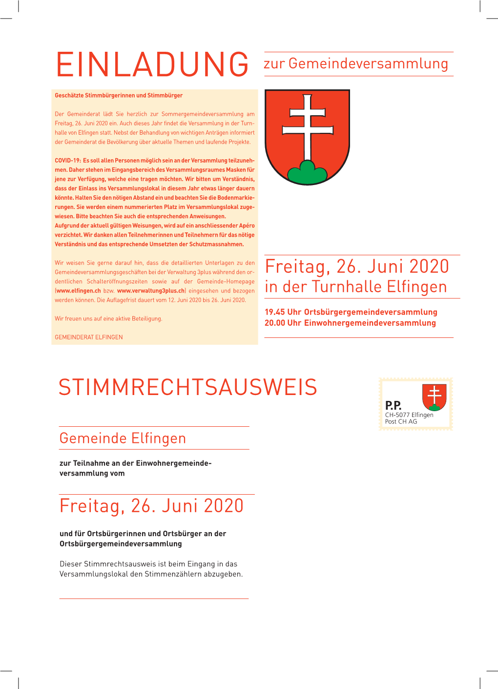 Stimmrechtsausweis P