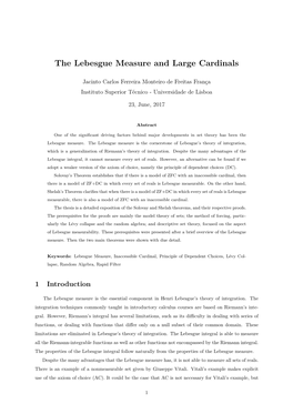 The Lebesgue Measure and Large Cardinals