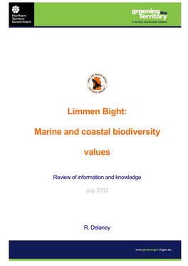 Limmen Bight: Marine and Coastal Biodiversity Values