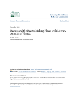 Making Places with Literary Animals of Florida Haili A