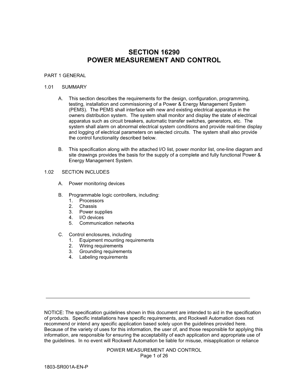 Project Name POWER & ENERGY MANAGEMENT SYSTEM