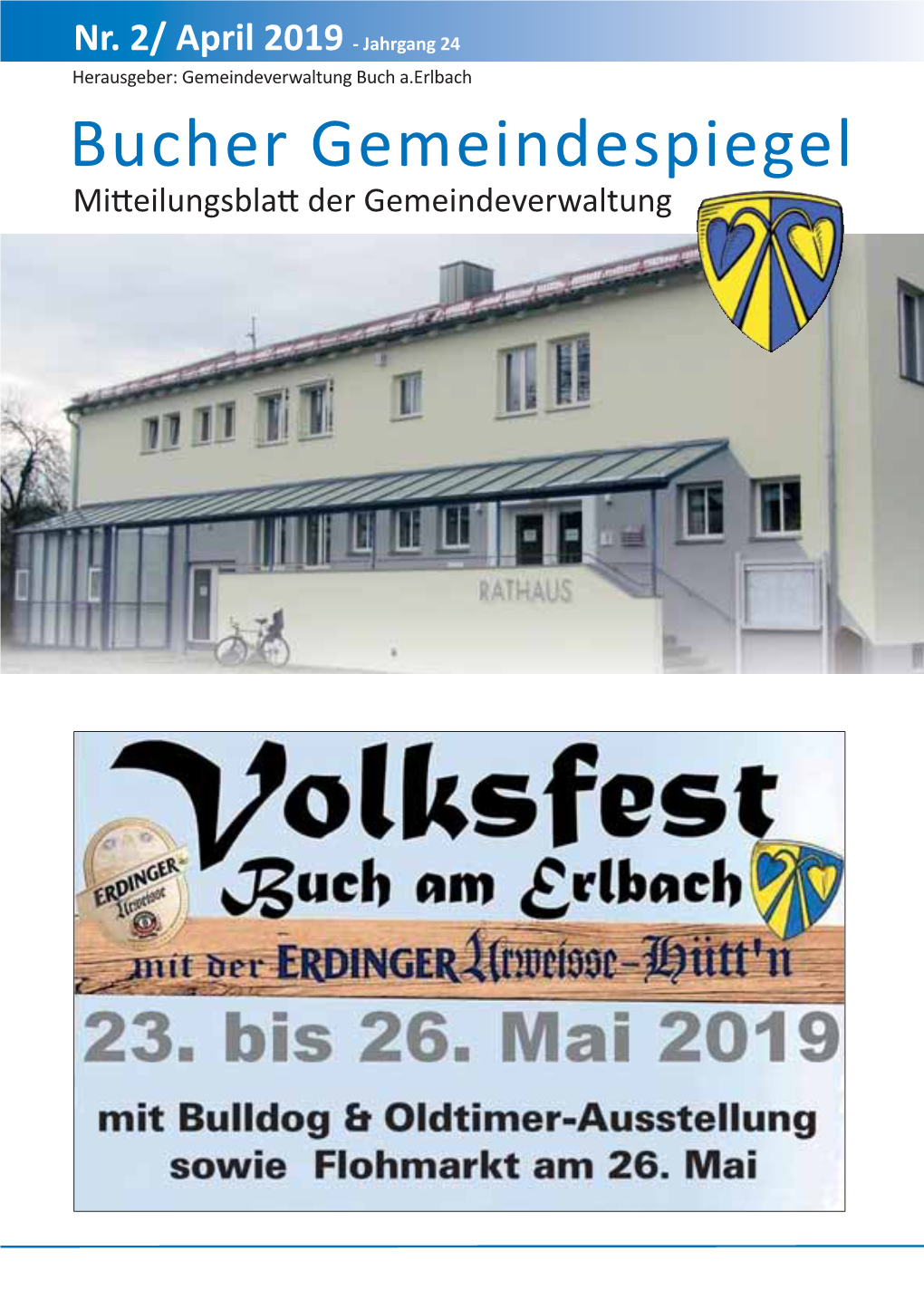 Bucher Gemeindespiegel Mitteilungsblatt Der Gemeindeverwaltung Gemeindespiegel 2019-2 Gemeindespiegel 2014-4 02.04.2019 18:51 Seite 2