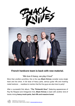 French Hardcore Team Is Back with New Material